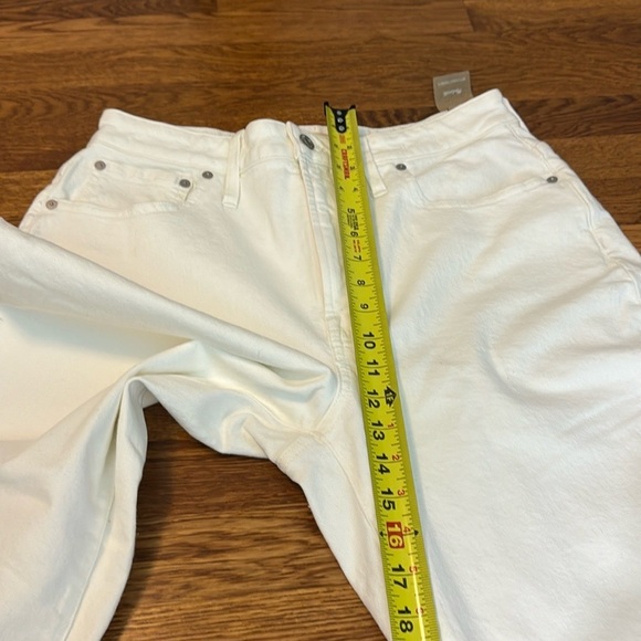 NWT Madewell The Tall Curvy Perfect Vintage Jean Tile White Size 31 Tall - Picture 15 of 16